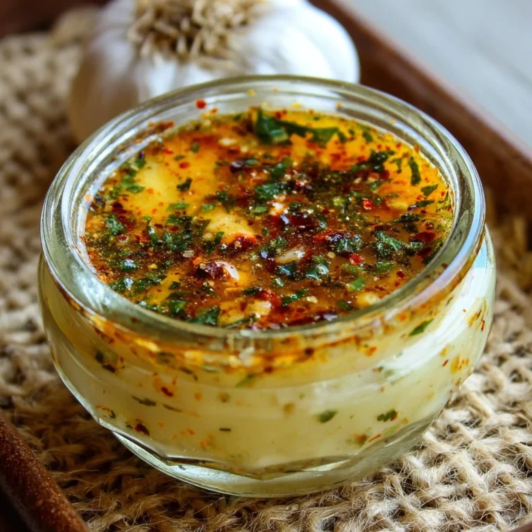 Delicious Cajun Garlic Butter Sauce drizzled over seafood and pasta dishes.