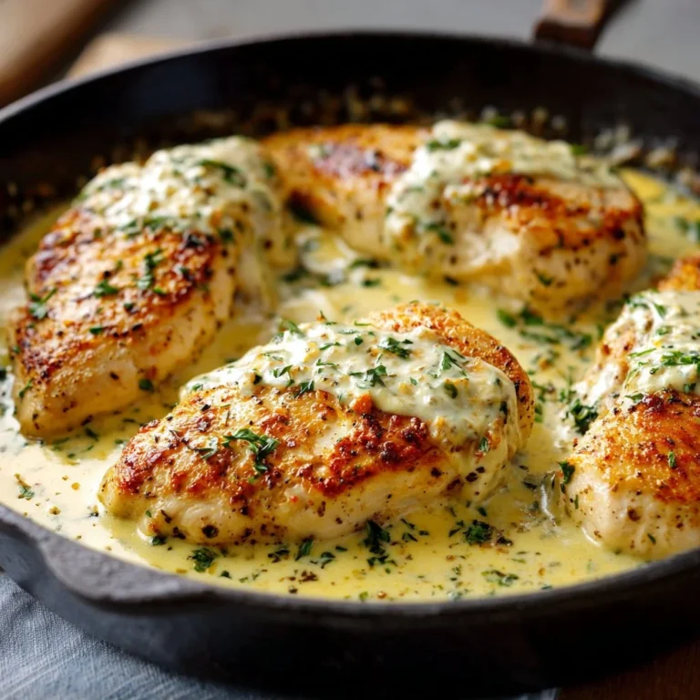 Creamy ranch chicken served with vegetables on a plate