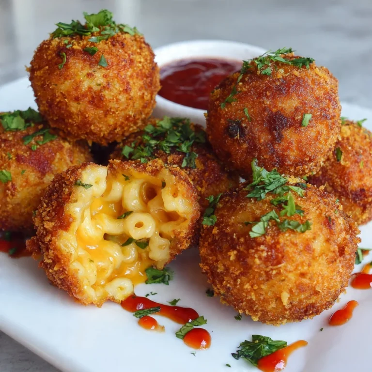 Crispy Fried Mac and Cheese Balls served with dip
