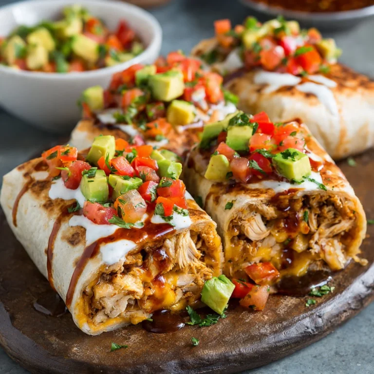Smoky Chipotle Ranch Grilled Chicken Burritos served on a plate