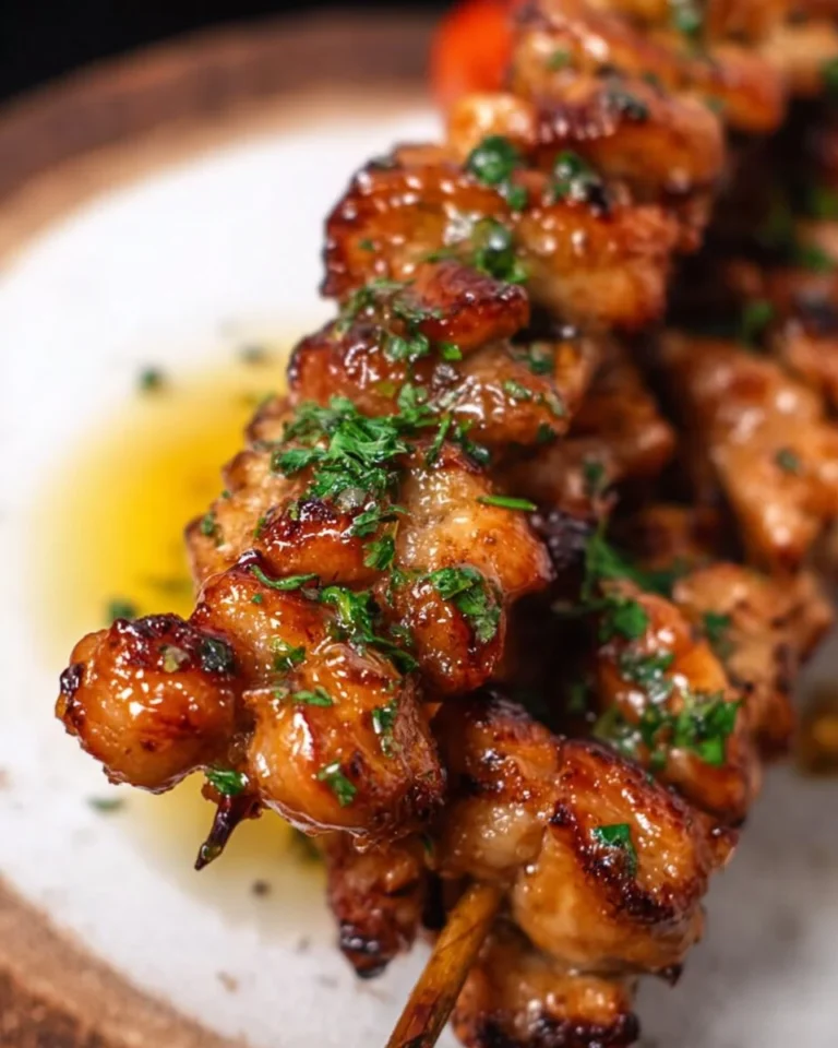 Air fryer chicken skewers recipe video