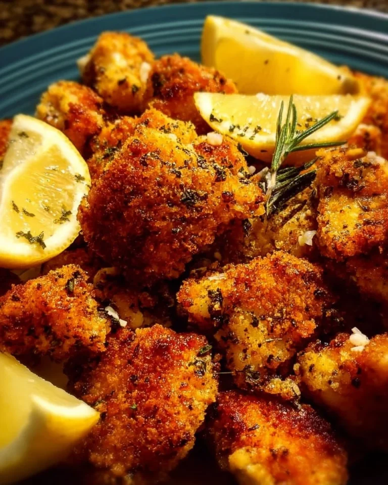 Crispy Air Fryer Lemon Pepper Chicken Bites served with a side of dipping sauce.