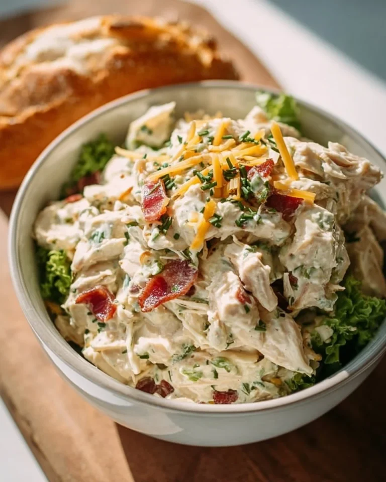 Delicious Carnivore Chicken Salad served in a bowl