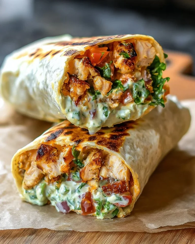 Chipotle Ranch Grilled Chicken Burrito wrapped with fresh ingredients