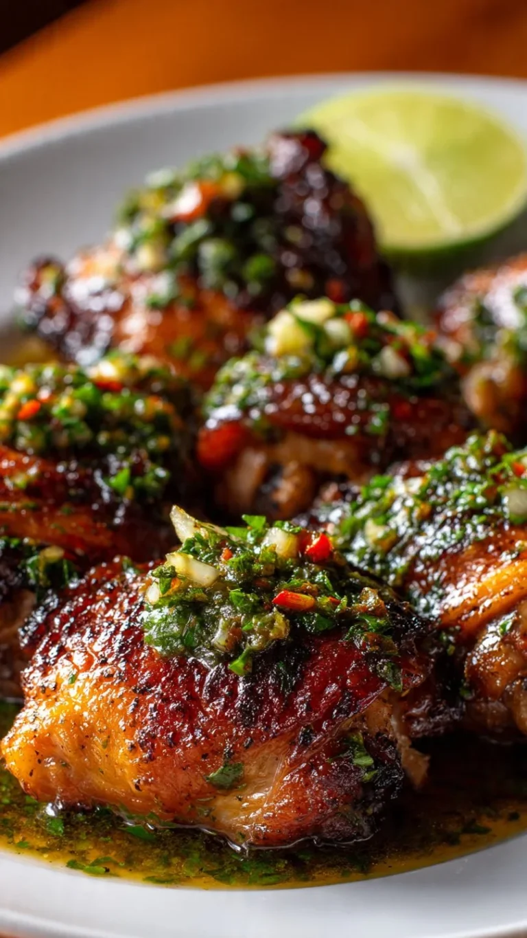 Cuban Mojo Chicken Thighs marinated in citrus and garlic spices