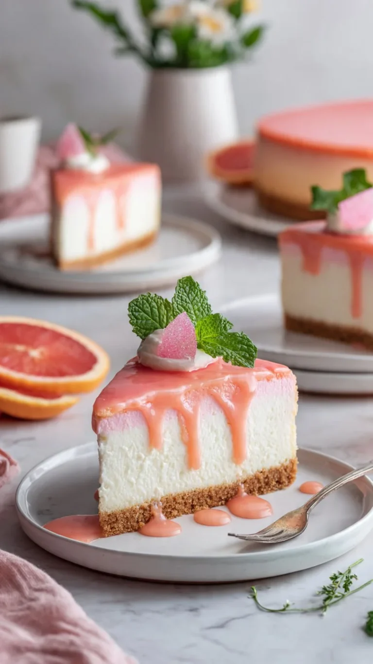 Slice of Hawaiian Guava Cake on a plate with tropical decorations