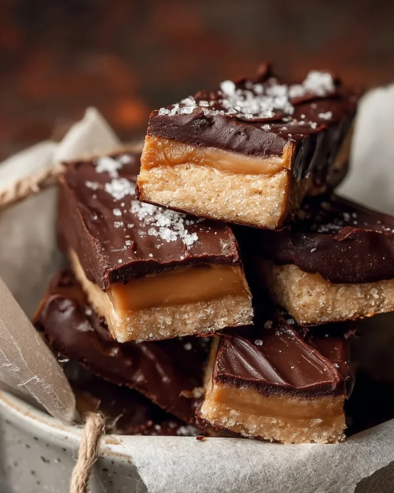Homemade healthy TWIX bars - gluten-free, dairy-free, and refined sugar-free dessert.