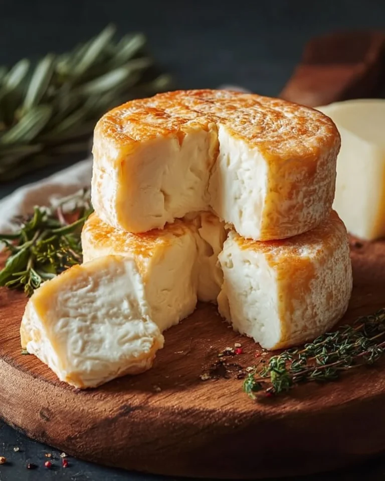 Delicious homemade cheese served with herbs and spices.