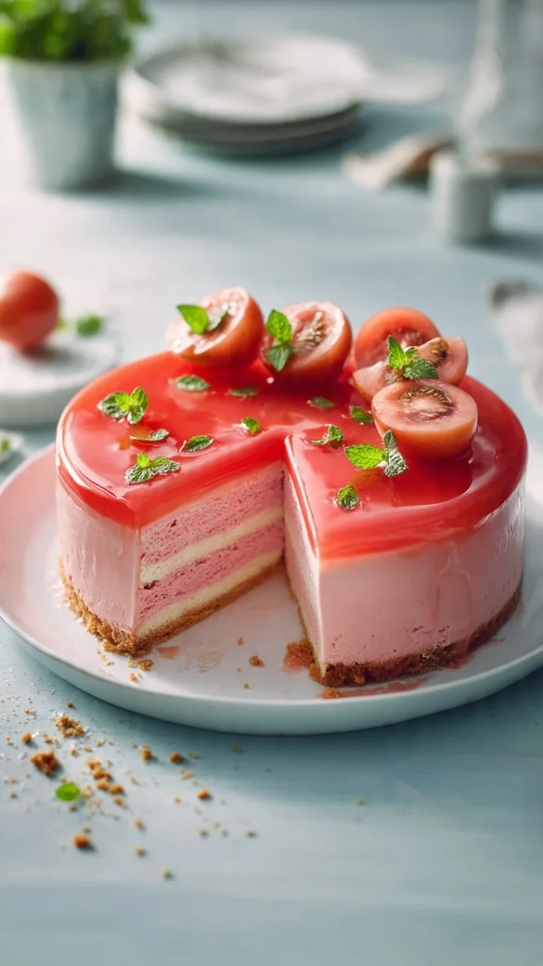 Delicious Guava Charlotte Cake with fresh guava slices and cream layers