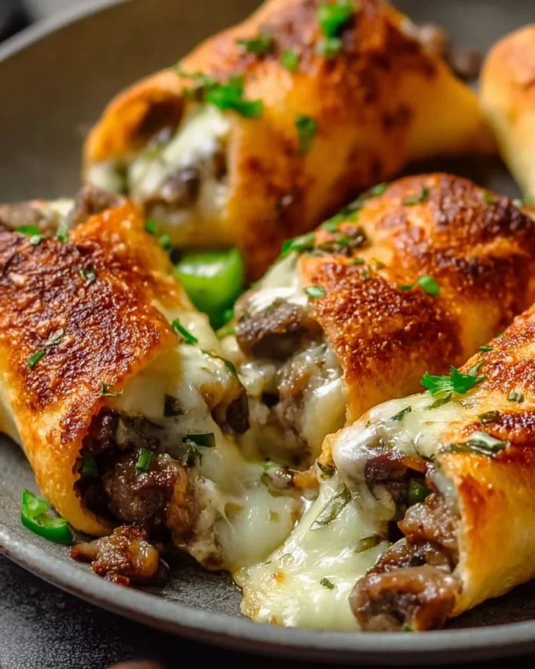 Delicious Keto Philly Cheesesteak Rolls served on a plate with fresh ingredients