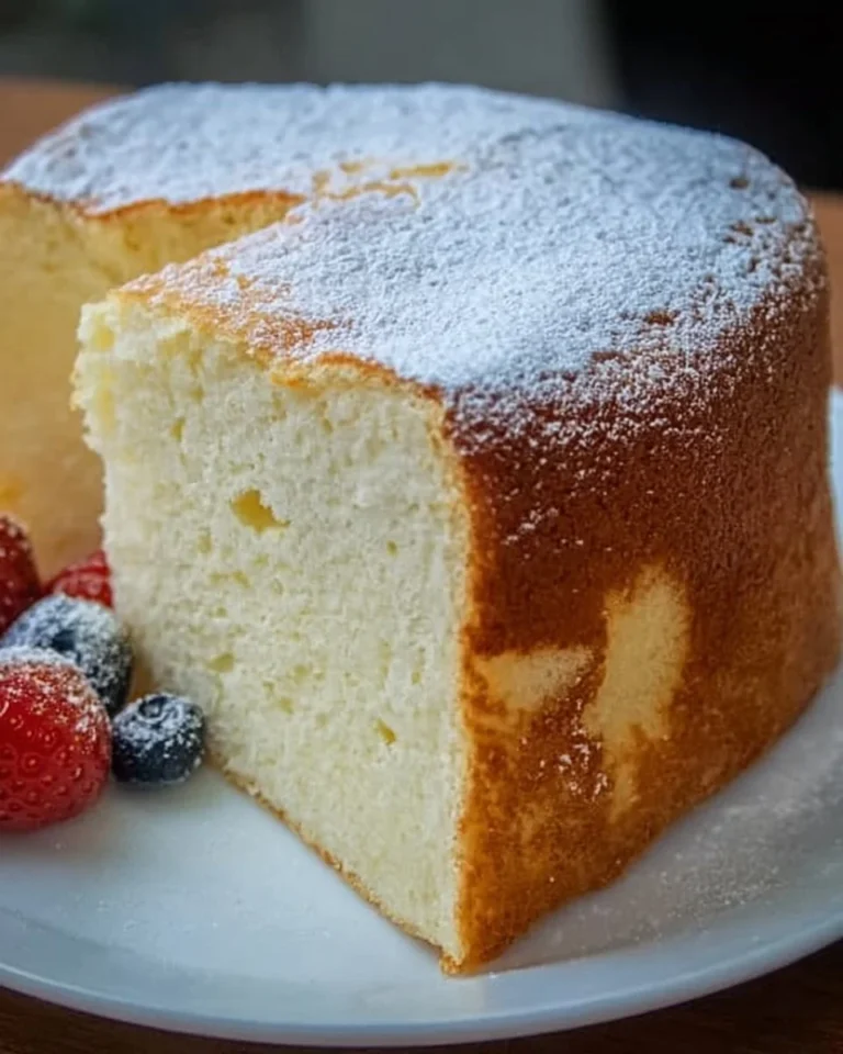 Delicious sugar free yogurt cake topped with fresh fruits and yogurt frosting