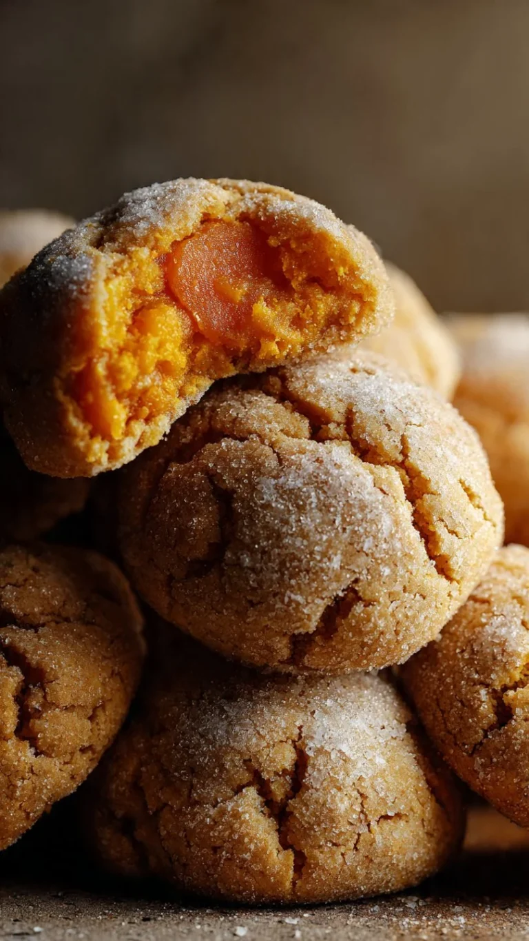 Delicious Sweet Potato Pie Cheesecake Cookies on a platter ready to serve.