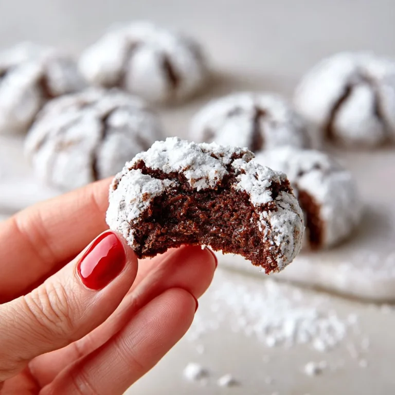 Delicious homemade Chocolate Crinkle Cookies on a baking tray