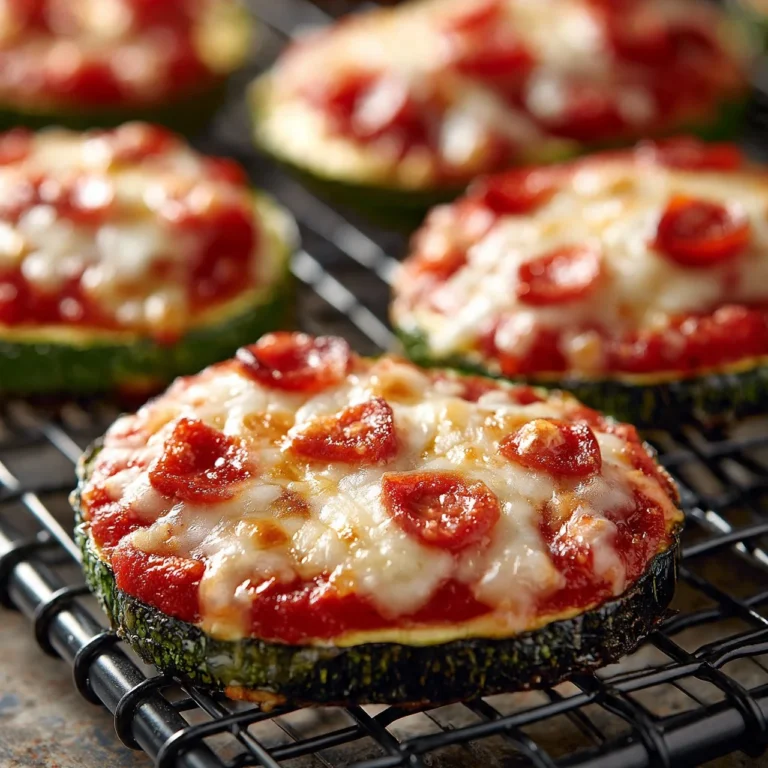 Crispy air-fried zucchini pizza bites on a plate with fresh herbs