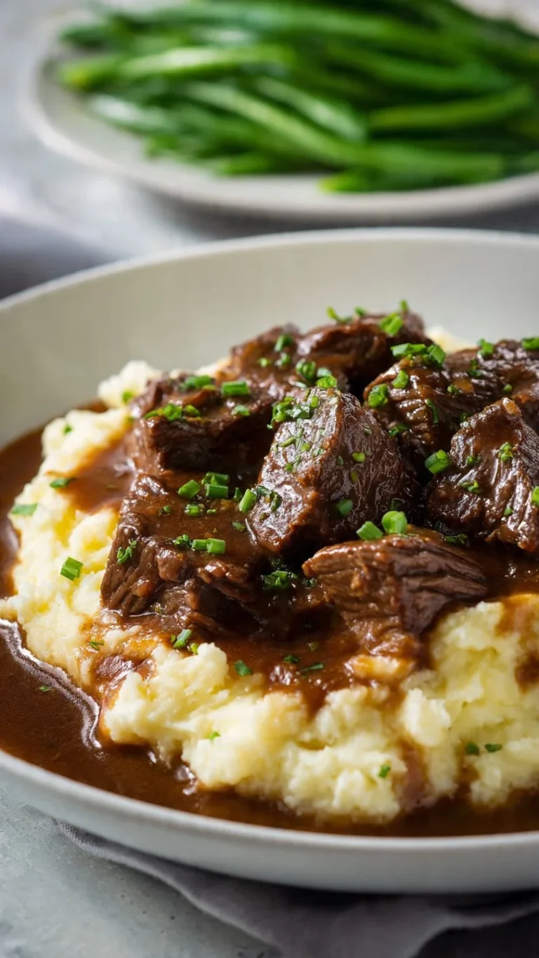 Delicious Dutch Oven Steak cooked to perfection with herbs and spices.
