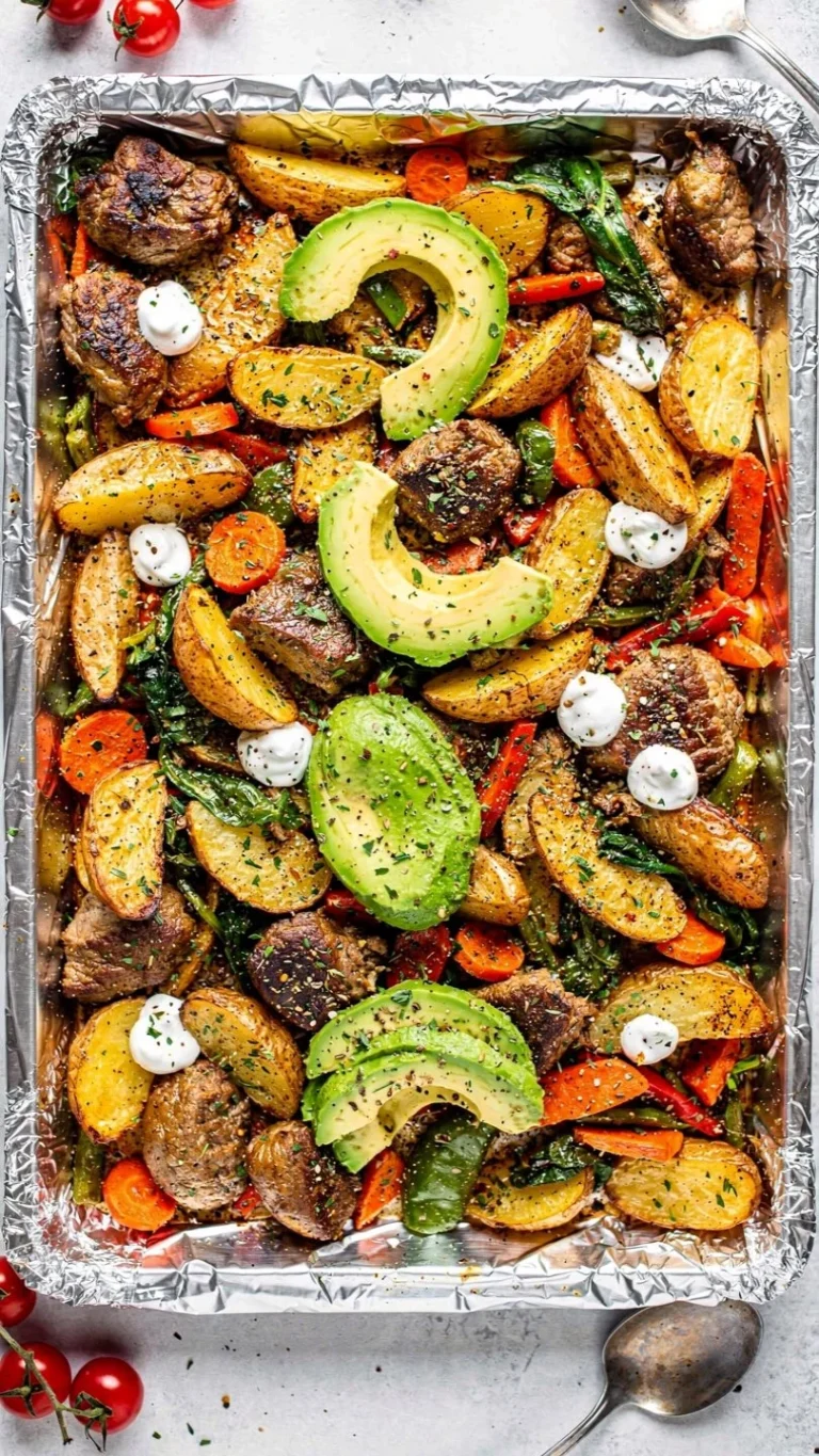 Easy sheet pan breakfast potatoes recipe video showing crispy golden potatoes.