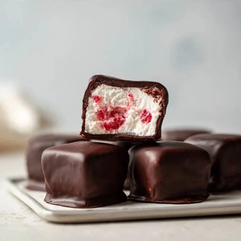 Delicious freezer-friendly strawberry yogurt bites recipe with fresh strawberries