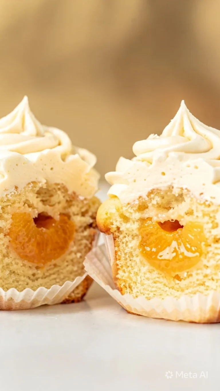Honey peach cream cheese cupcakes topped with fresh peach slices and cream frosting