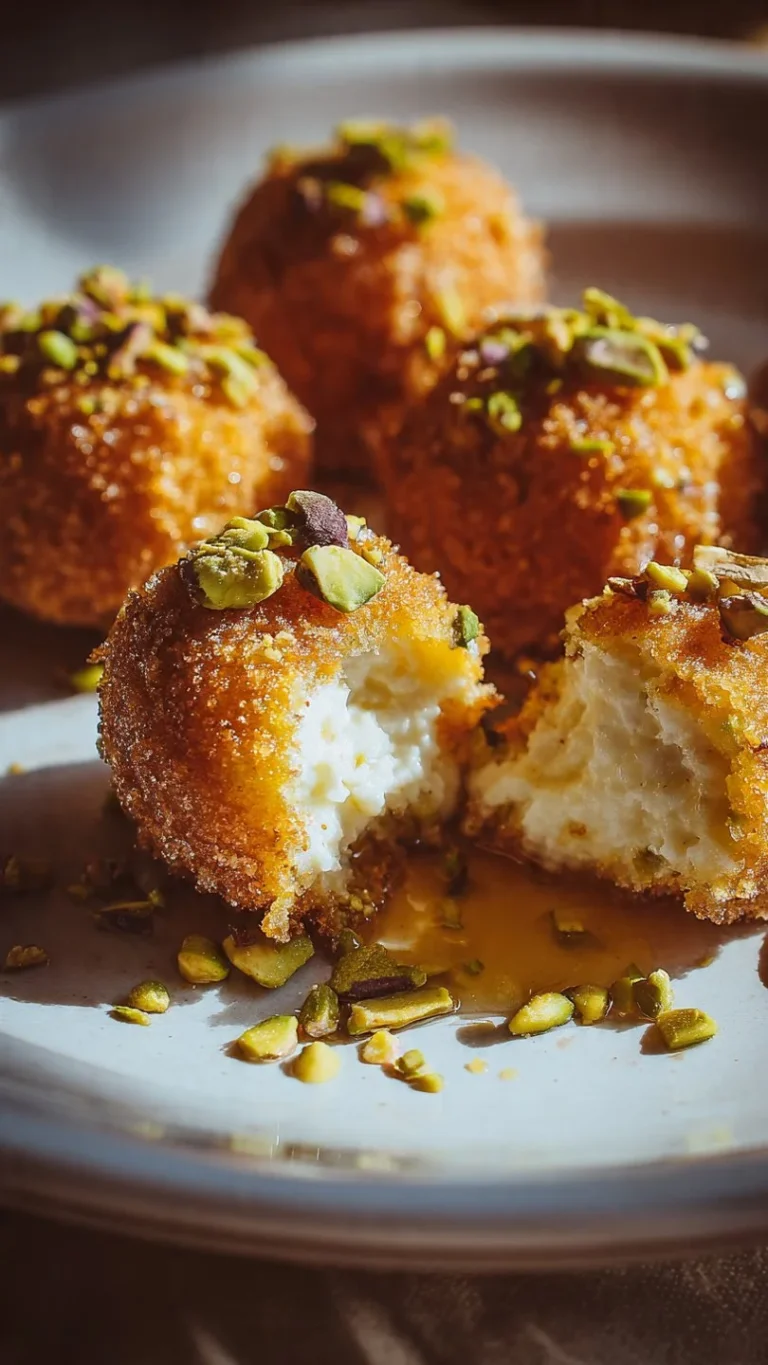 Ricotta Pistachio Honey Bites with creamy ricotta, crunchy pistachios, and honey drizzle
